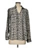 Express 100% Polyester Animal Print Gray Long Sleeve Blouse Size M - photo 1