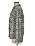 Express 100% Polyester Animal Print Gray Long Sleeve Blouse Size M - photo 5