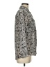 Express 100% Polyester Animal Print Gray Long Sleeve Blouse Size M - photo 4