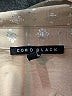 Como Black 100% Polyester Metallic Tan 3/4 Sleeve Blouse Size L - photo 7