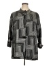 JM Collection Houndstooth Gray Coat Size XL - photo 1