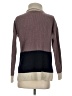 Madewell Color Block Brown Wool Pullover Sweater Size S - photo 2