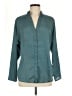 Love Squared 100% Polyester Teal Long Sleeve Blouse Size M - photo 1