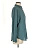 Love Squared 100% Polyester Teal Long Sleeve Blouse Size M - photo 4