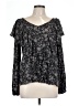 Hinge 100% Viscose Black Long Sleeve Blouse Size L - photo 1