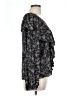 Hinge 100% Viscose Black Long Sleeve Blouse Size L - photo 4