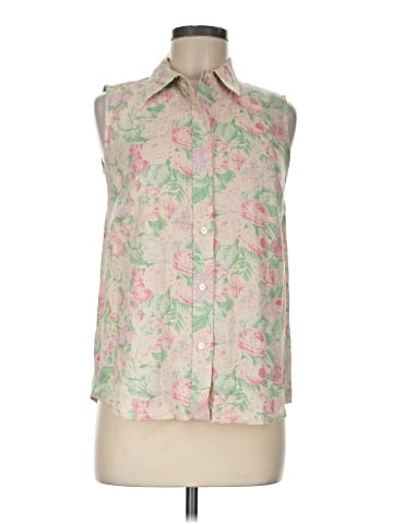 Lauren by Ralph Lauren Sleeveless Button-Down Shirt (view 1)