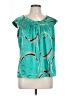 The Limited 100% Polyester Green Teal Sleeveless Blouse Size L - photo 1
