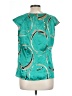 The Limited 100% Polyester Green Teal Sleeveless Blouse Size L - photo 2