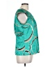 The Limited 100% Polyester Green Teal Sleeveless Blouse Size L - photo 4