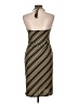 Ruby Stripes Brown Cocktail Dress Size L - photo 2