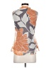 Tabitha 100% Silk Orange Sleeveless Silk Top Size 4 - photo 2