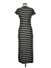 No Comment Stripes Gray Casual Dress Size M - photo 2