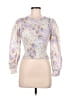 1.State Silver Long Sleeve Blouse Size M - photo 1