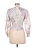 1.State Silver Long Sleeve Blouse Size M - photo 2