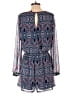 Express 100% Polyester Paisley Blue Casual Dress Size M - photo 2