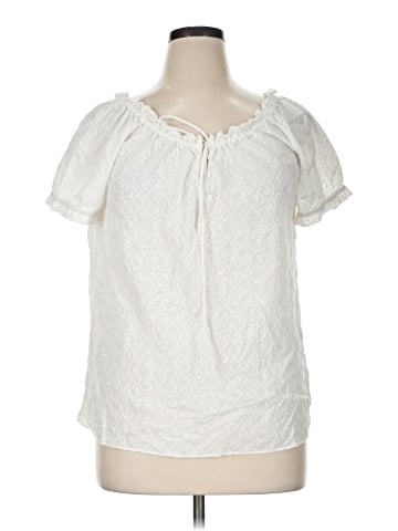 American Living Short Sleeve Blouse (view 1)