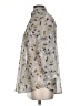 CAbi 100% Polyester Silver 3/4 Sleeve Blouse Size XS - photo 5