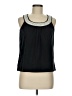 Talbots Black Sleeveless Blouse Size Med Petite - photo 1