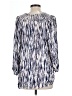 Bobeau 100% Polyester Blue 3/4 Sleeve Blouse Size L - photo 2