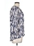 Bobeau 100% Polyester Blue 3/4 Sleeve Blouse Size L - photo 4