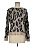 Fate Animal Print Gray Pullover Sweater Size M - photo 1