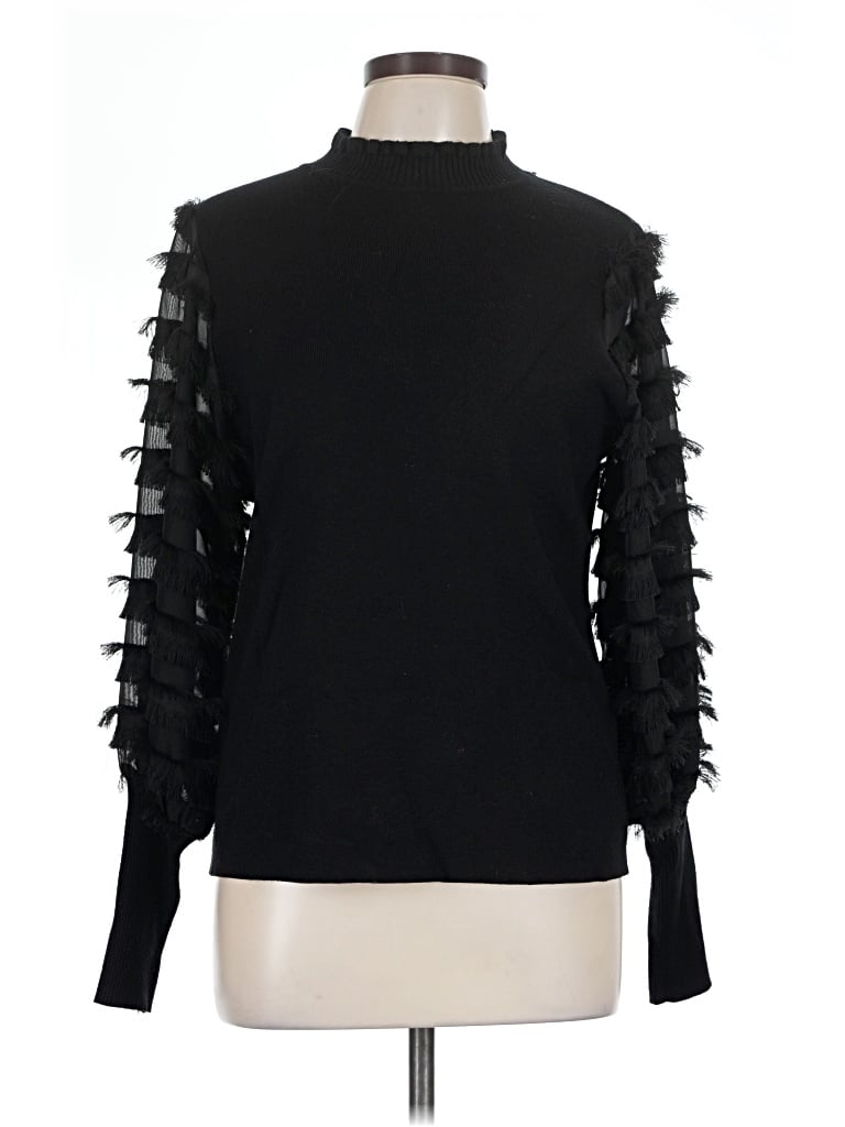 Pre-owned Sioni Turtleneck Sweater In Black