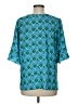 Escapada 100% Rayon Teal 3/4 Sleeve Blouse Size M - photo 2