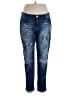 Soho Graphic Blue Jeans Size 10 - photo 1
