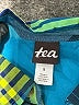 Tea 100% Cotton Plaid Teal Short Sleeve Button-Down Shirt Size 5 - photo 3