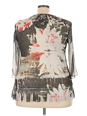 Lane Bryant Outlet 3/4 Sleeve Blouse (view 2)