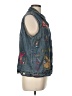 Chico's 100% Cotton Blue Sleeveless Button-Down Shirt Size Lg (2) - photo 4