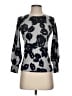 Talbots 100% Merino Wool Floral Gray Wool Pullover Sweater Size P Petite - photo 1