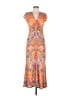 Hale Bob Paisley Orange Casual Dress Size M - photo 1