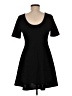 Mittoshop Solid Black Casual Dress Size M - photo 2