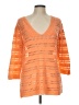 Chico's Orange Pullover Sweater Size Lg (2) - photo 1