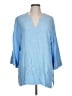 Lands' End Blue 3/4 Sleeve Blouse Size L - photo 1
