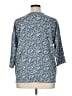 J.Jill Blue 3/4 Sleeve Blouse Size XL - photo 2