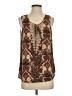 Daniel Rainn 100% Polyester Brown Sleeveless Blouse Size S - photo 1
