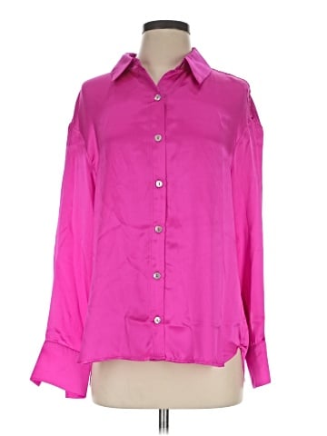 DELFI COLLECTIVE Long Sleeve Silk Top (view 1)