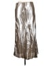 H&M 100% Polyester Metallic Silver Tan Formal Skirt Size XL - photo 1