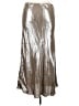 H&M 100% Polyester Metallic Silver Tan Formal Skirt Size XL - photo 2