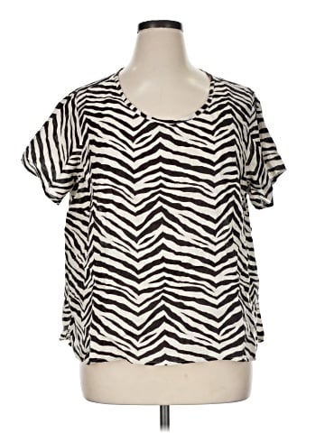 Tahari Short Sleeve Blouse (view 1)
