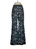 MNG Print Blue Casual Pants Size 8 - photo 1