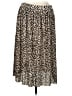 H&M 100% Polyester Animal Print Brown Casual Skirt Size XL - photo 1