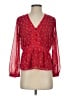 Madewell 100% Polyester Red 3/4 Sleeve Blouse Size XS - photo 1