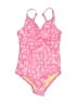 Lands' End Paisley Pink One Piece Swimsuit Size XS (kids) - photo 1