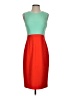 BCBGMAXAZRIA 100% Polyester Color Block Red Cocktail Dress Size 4 - photo 1