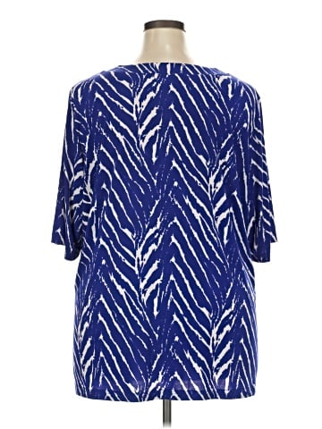 Susan Graver Short Sleeve Blouse (view 2)