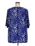 Susan Graver Blue Short Sleeve Blouse Size 3X - photo 2